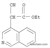 Molecular Structure of 117646-39-6 (4-Isoquinolineacetic acid, α-cyano-, ethyl ester)